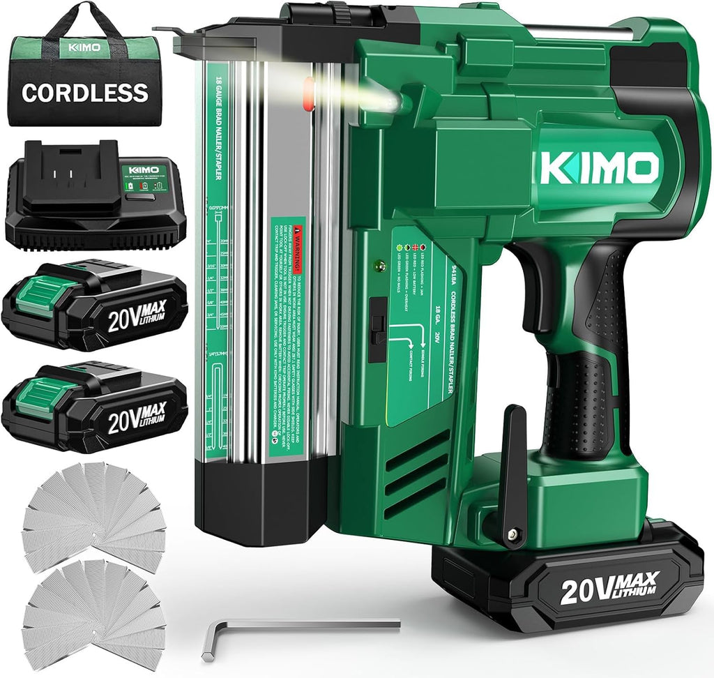 18 Gauge Cordless Brad Nailer and Stapler with Battery J324