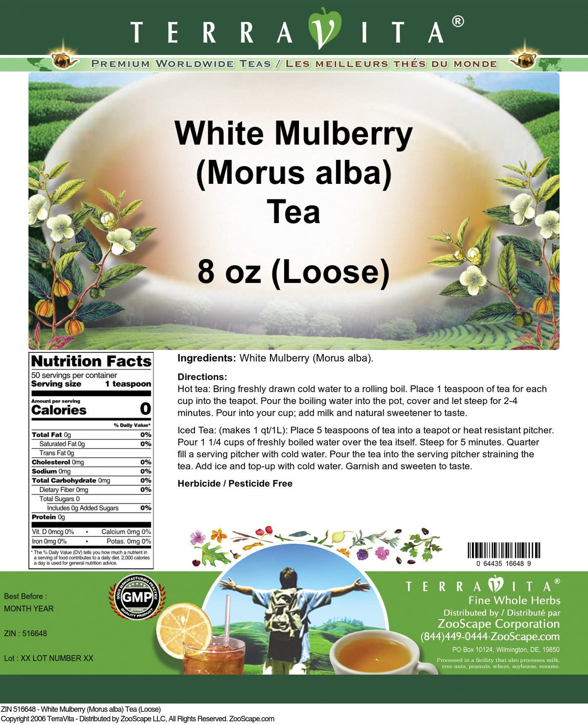 White Mulberry Tea Loose 8 oz 3 Pack Y317574