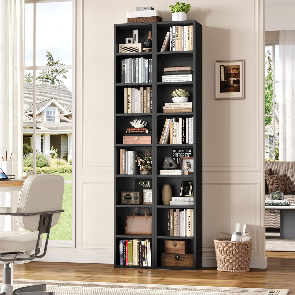 8-Tier Narrow Bookshelf Z7046