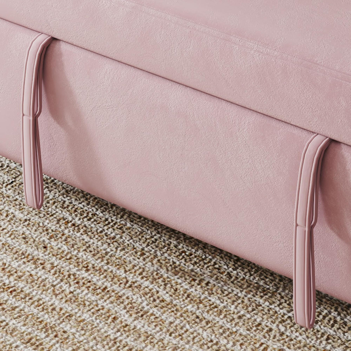 Pink Velvet 3 in 1 Convertible Sofa Bed P249247