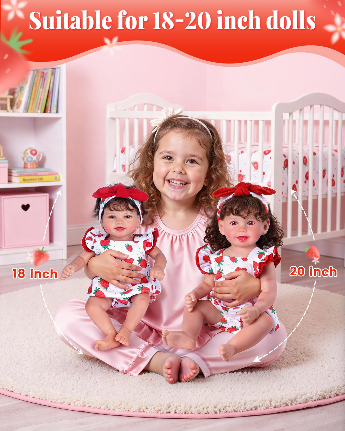 18-20 Inch Doll Clothes Strawberry Outfit U76445