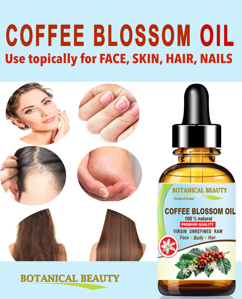 100% Natural Coffee Blossom Oil 1 Fl.oz. V50459