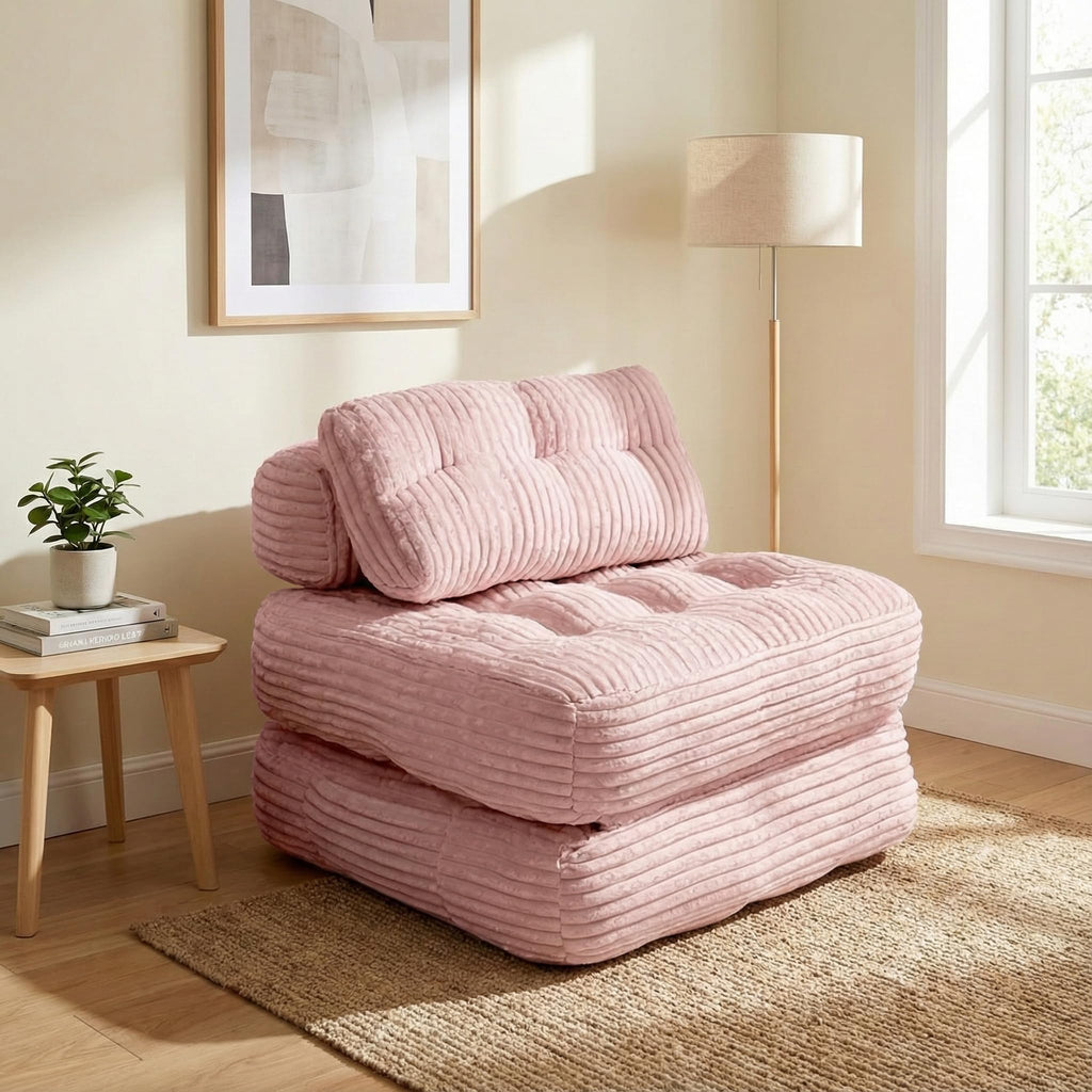 Pink Folding Sofa Bed G545