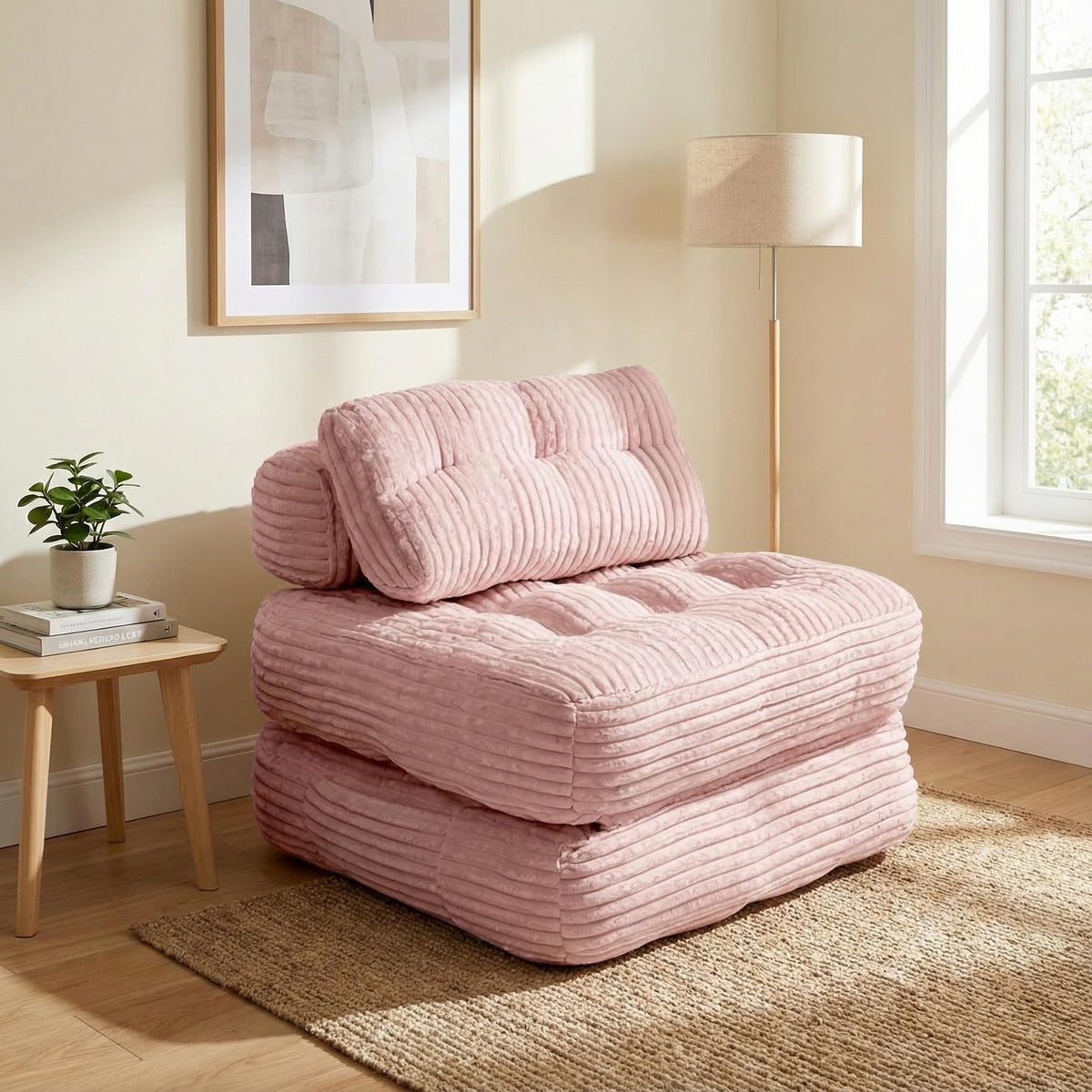 Pink Folding Sofa Bed G545