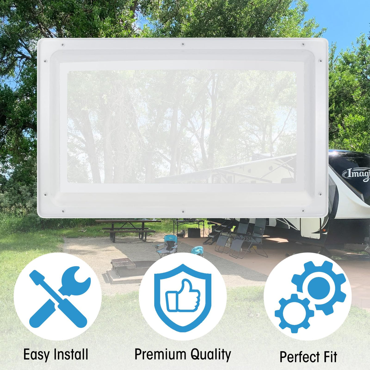 14" x 22" x 4" RV Skylight Inner Dome I442