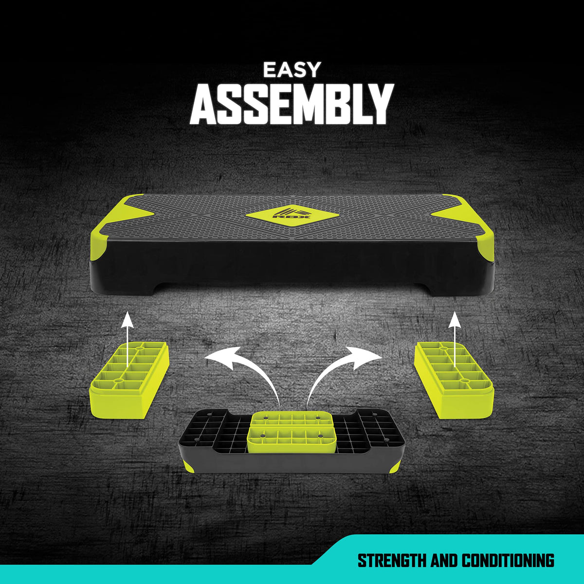 Aerobic Step Platform with Non-Slip Textured Surface D754458