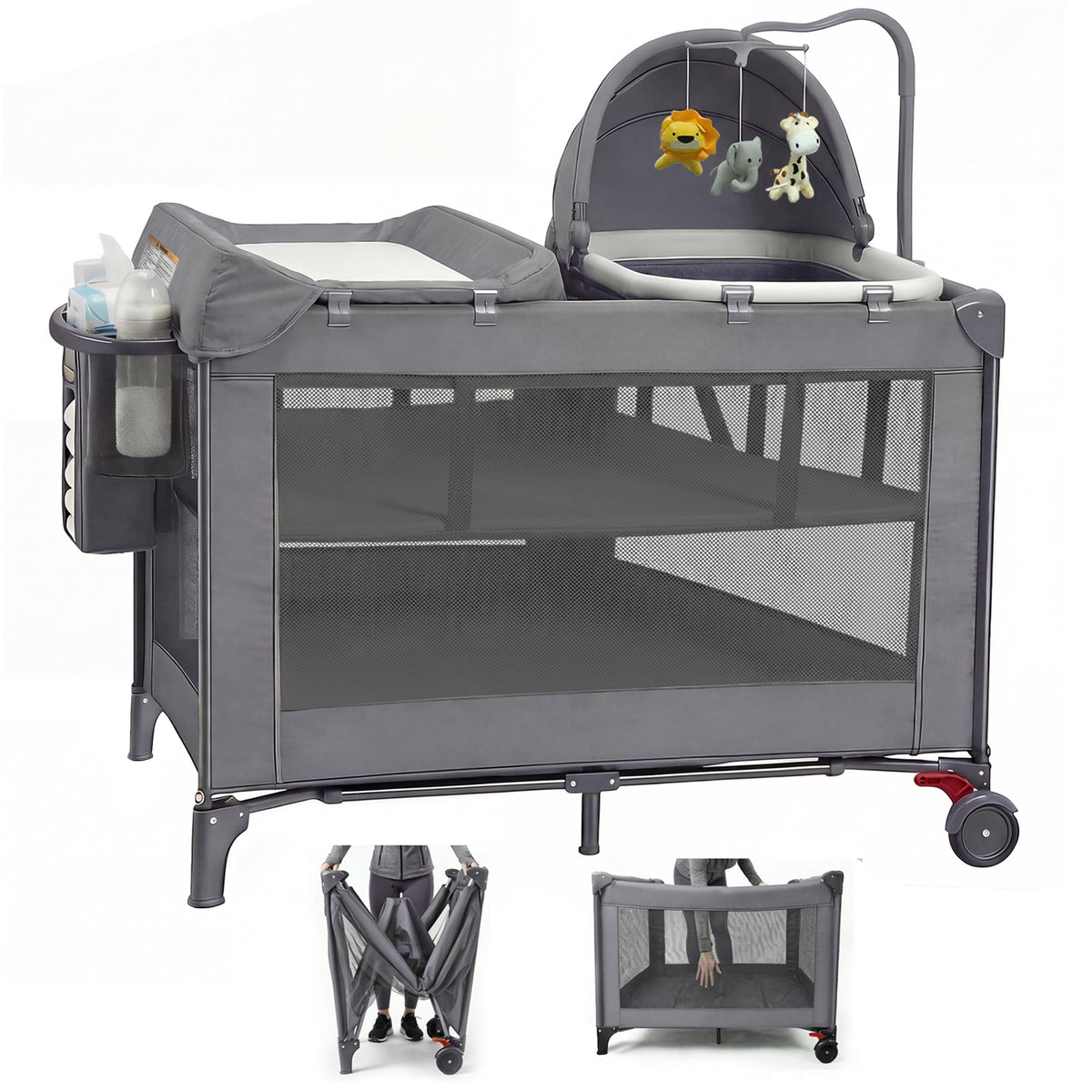 4 in 1 Baby Pack and Play with Bassinet A983