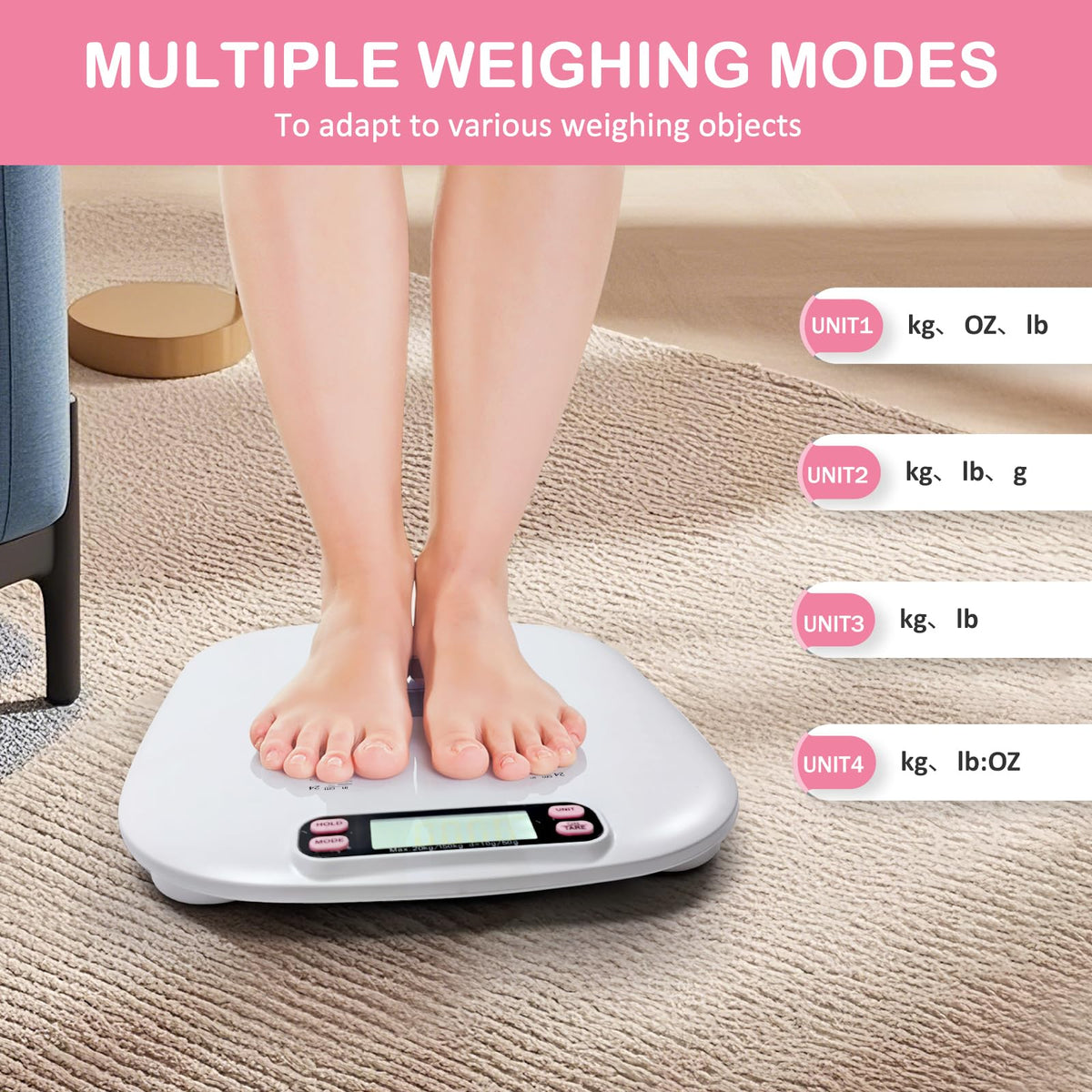 Portable Digital Pet Scale with Height Markings Z50871