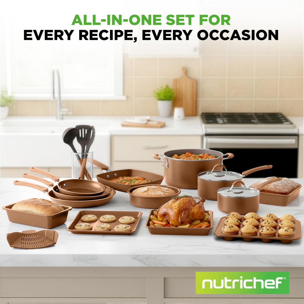 20-Piece Non Stick Induction Cookware Set L9757