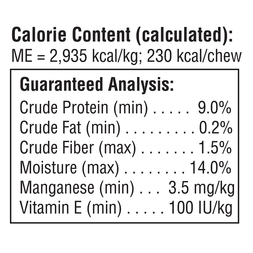 Medium Rawhide-Free Dog Treat with Peanut Butter, 4 Count J325133
