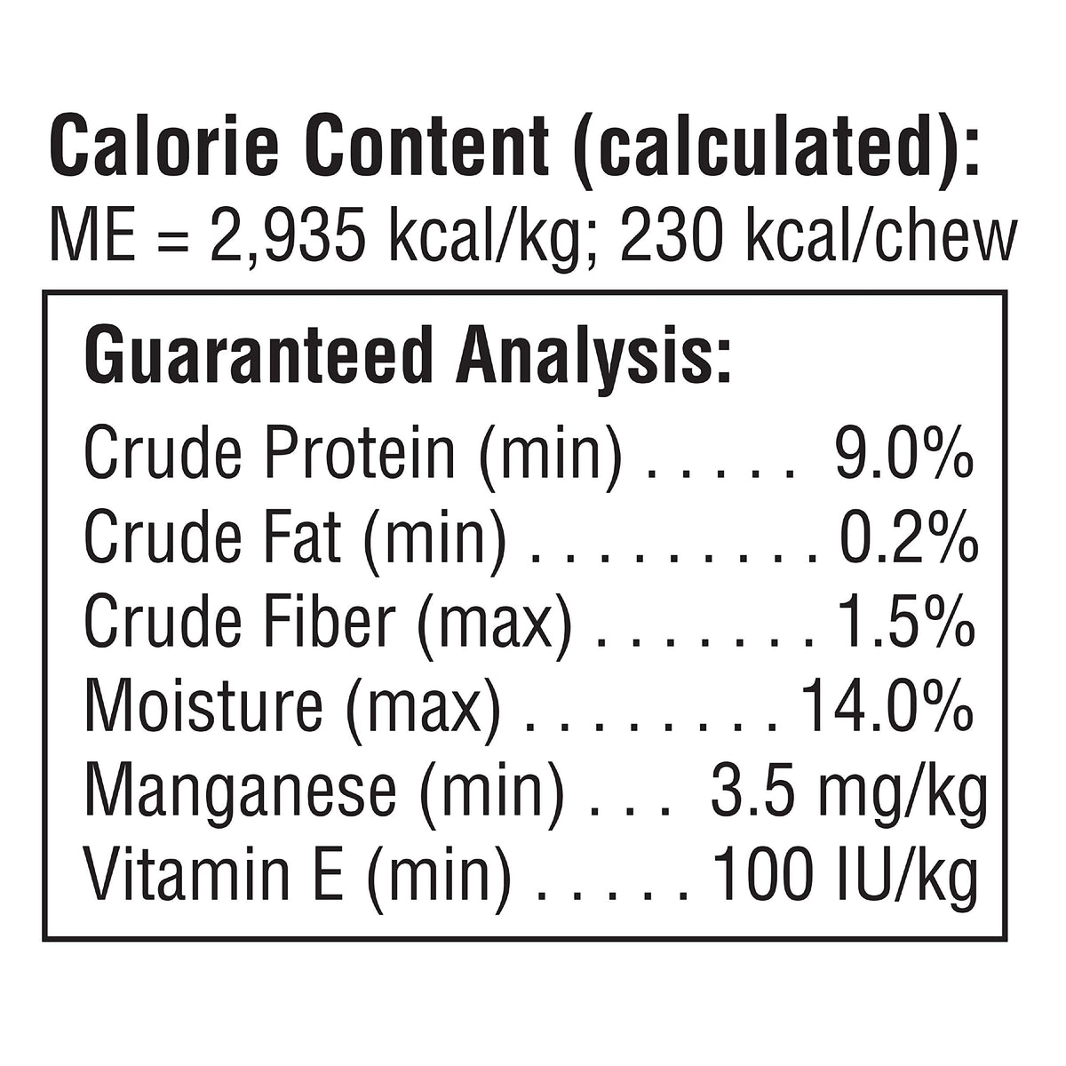 Medium Rawhide-Free Dog Treat with Peanut Butter, 4 Count J325133