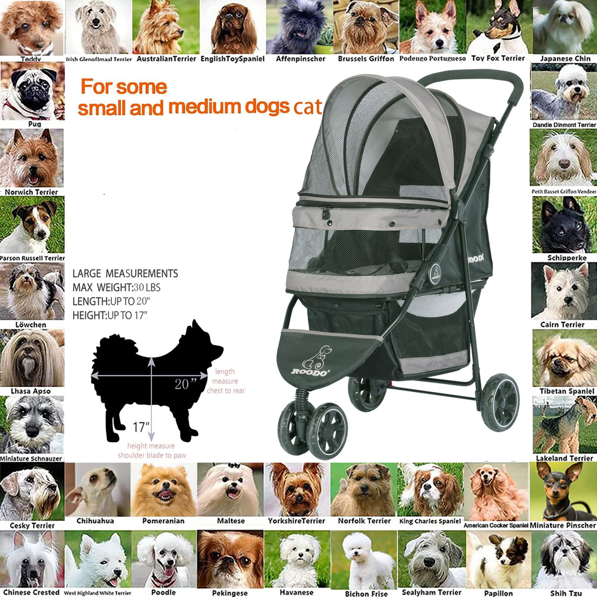 3 Wheel Pet Stroller I73971