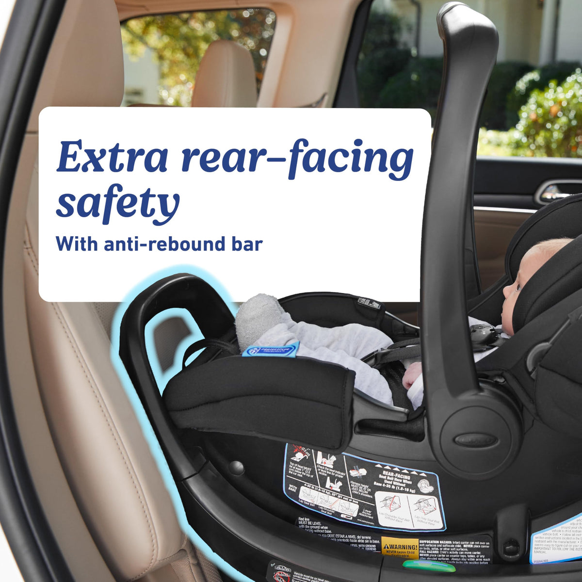 Infant Car Seat with Anti Rebound Bar I674