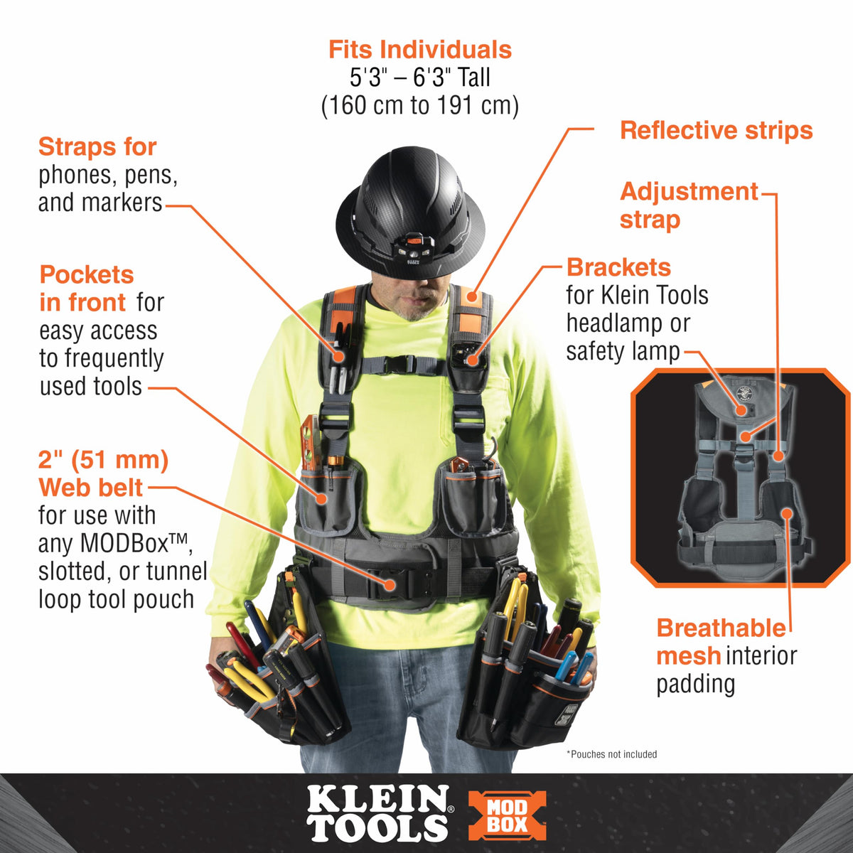 Tool Vest with Tool Pouches, Adjustable U181