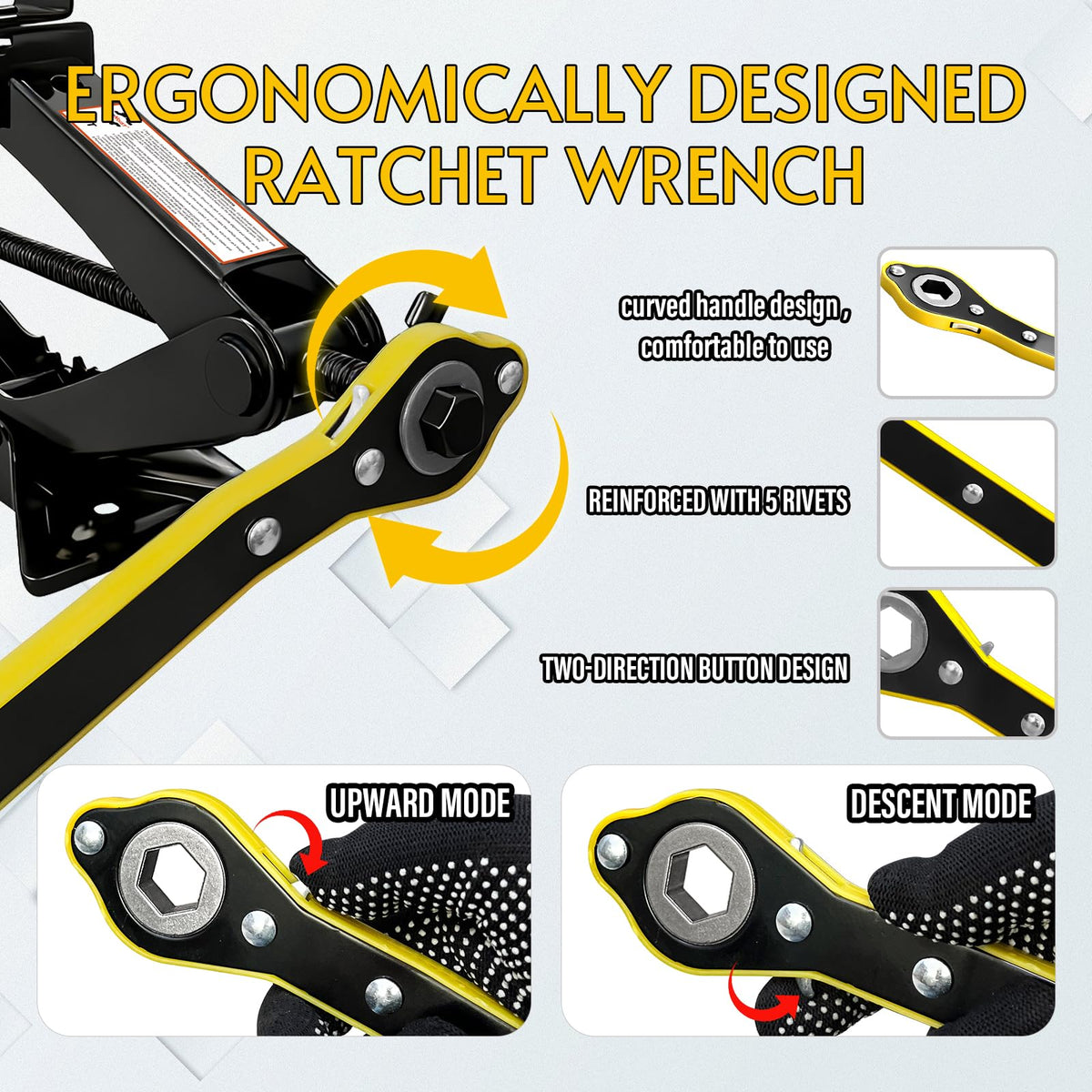 3 Ton Scissor Jack Kit with Lug Wrench P11066