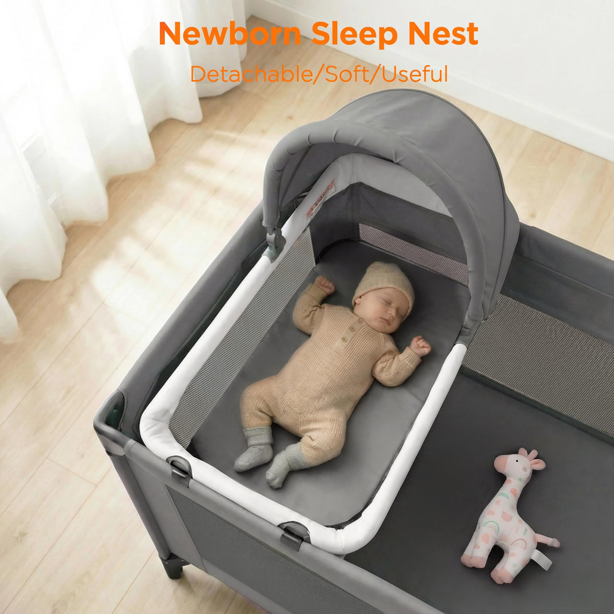 4 in 1 Baby Pack and Play with Bassinet A983