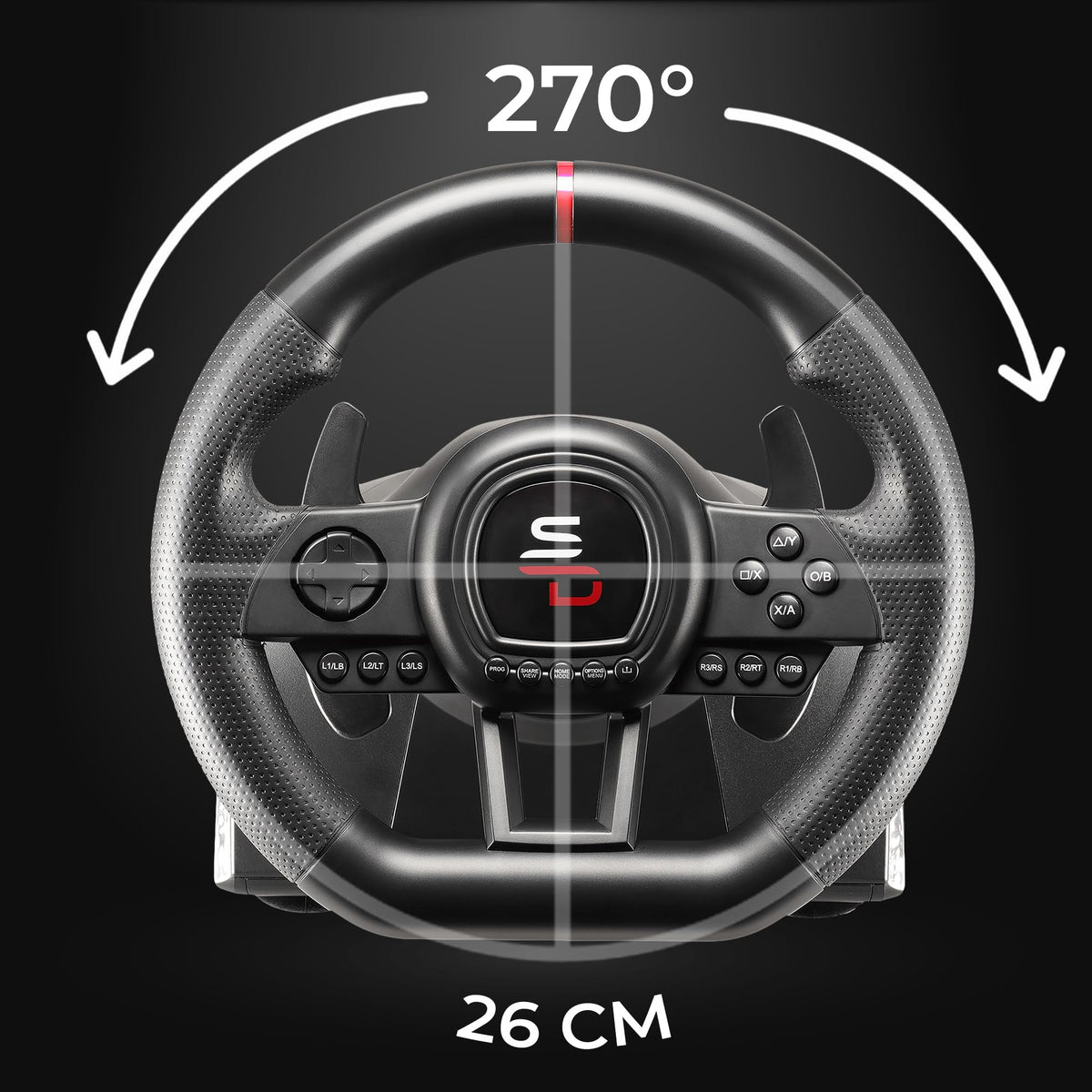 Gaming Steering Wheel with Pedals E510
