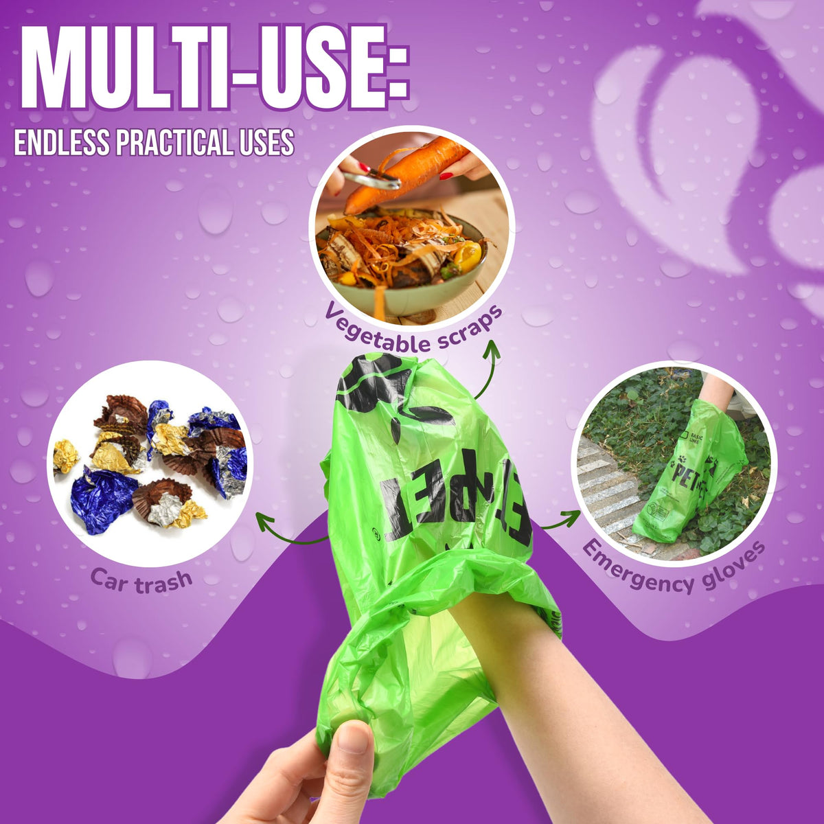 Lavender Scented Dog Poop Bags 1080 Count Y255