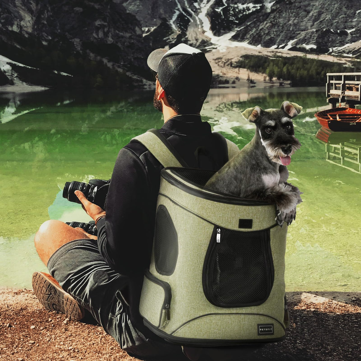 Dog and Cat Backpack Carrier, Up to 18 lb C3474
