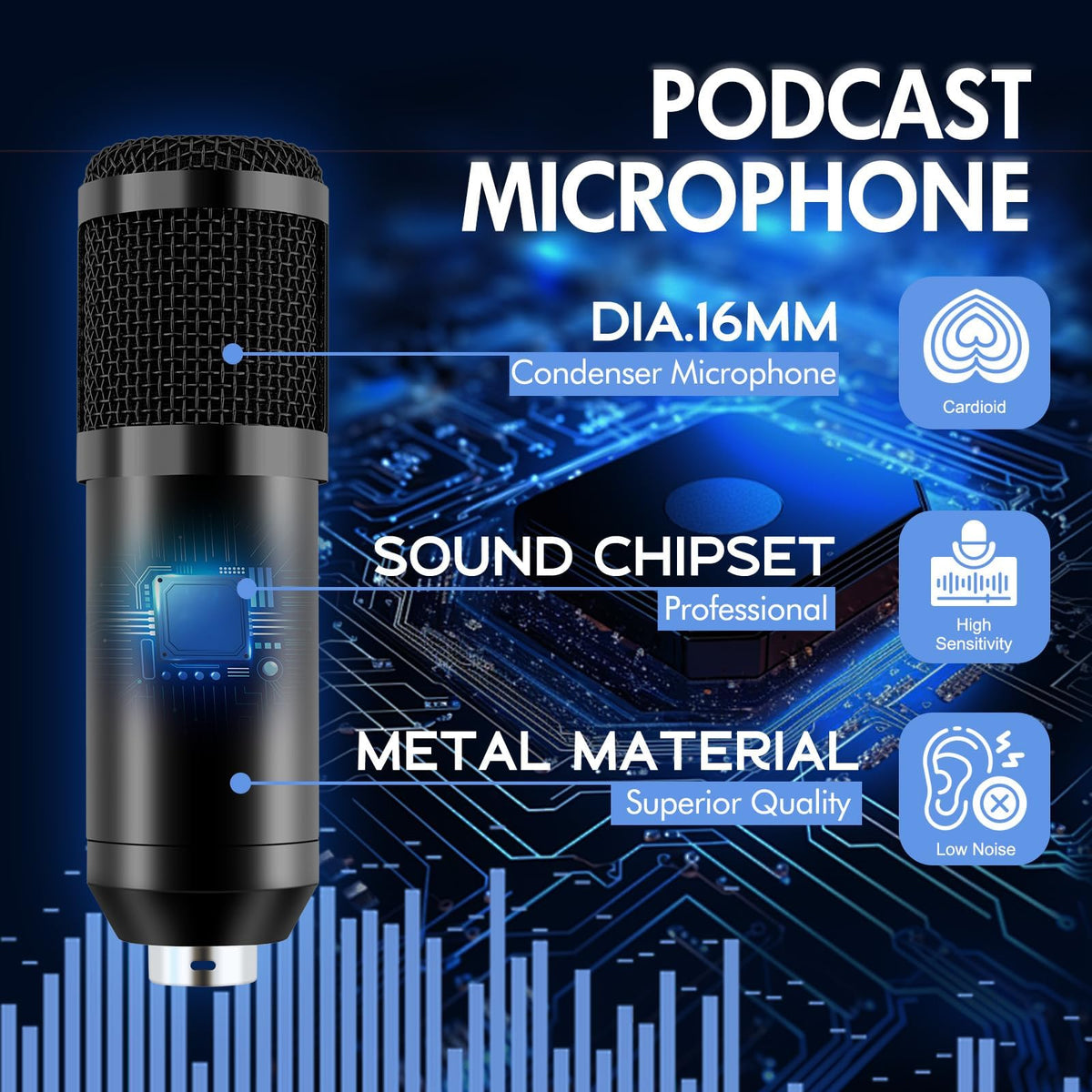 Podcast Equipment Bundle with Voice Changer O445
