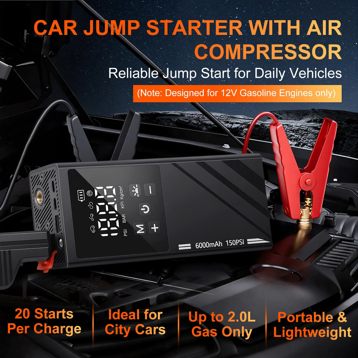 Portable Air Compressor 150PSI O3774