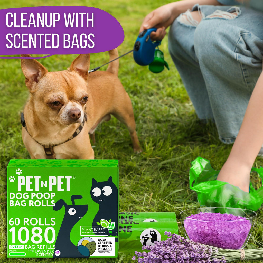 Lavender Scented Dog Poop Bags 1080 Count Y255