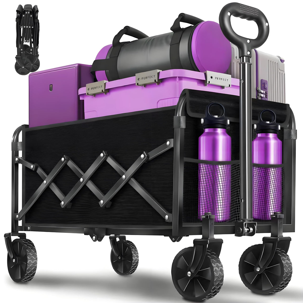 Foldable Wagon Cart with Wheels S6576