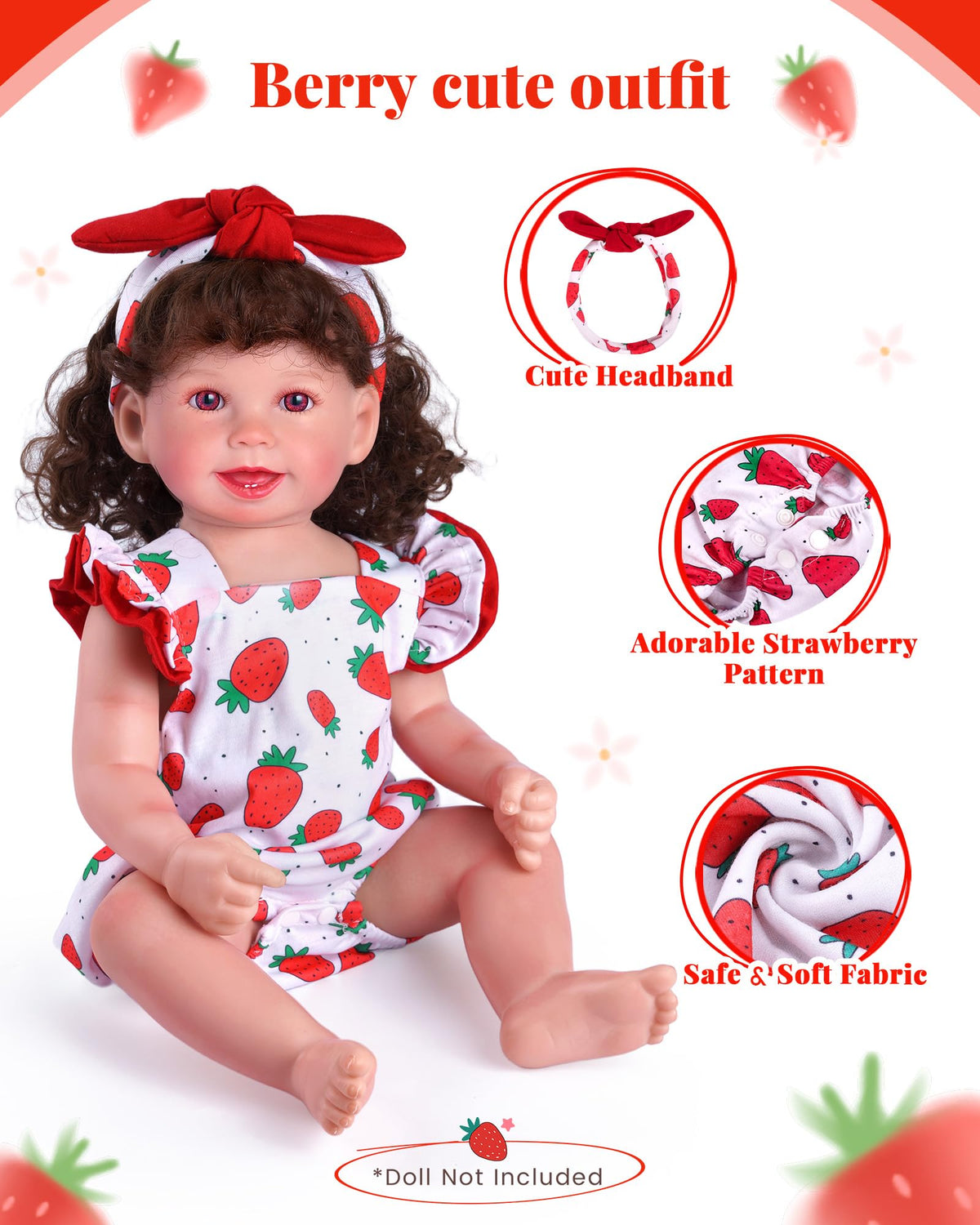 18-20 Inch Doll Clothes Strawberry Outfit U76445