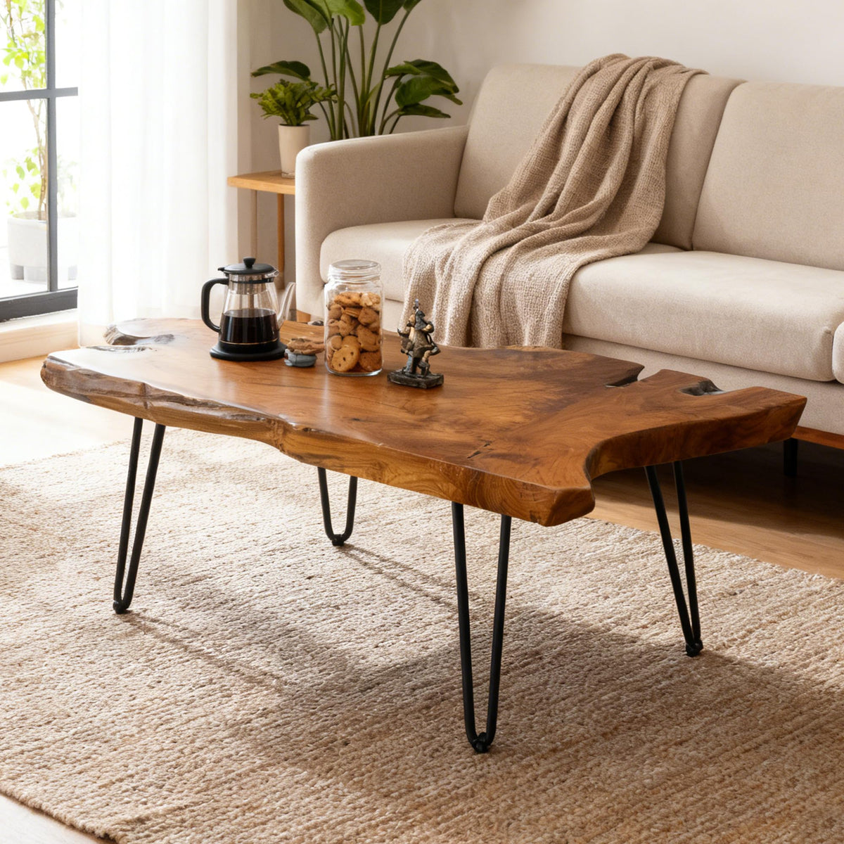Live Edge Solid Wood Coffee Table H8565