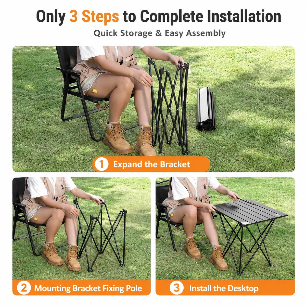 Folding Ultralight Aluminum Camping Table M553