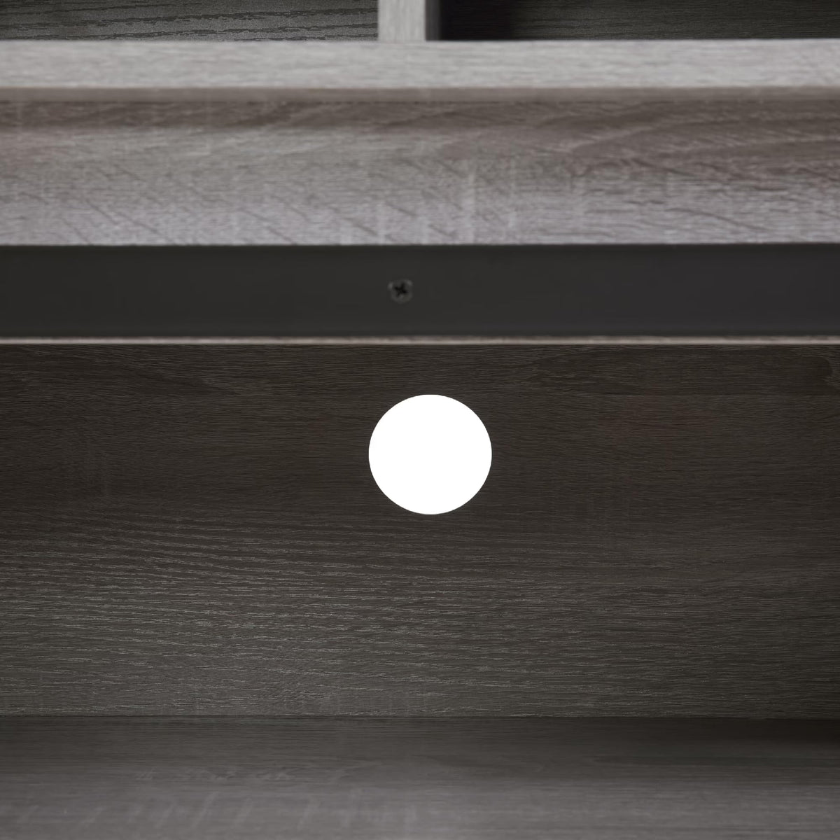 65" Grey Farmhouse TV Stand with Sliding Doors C43090