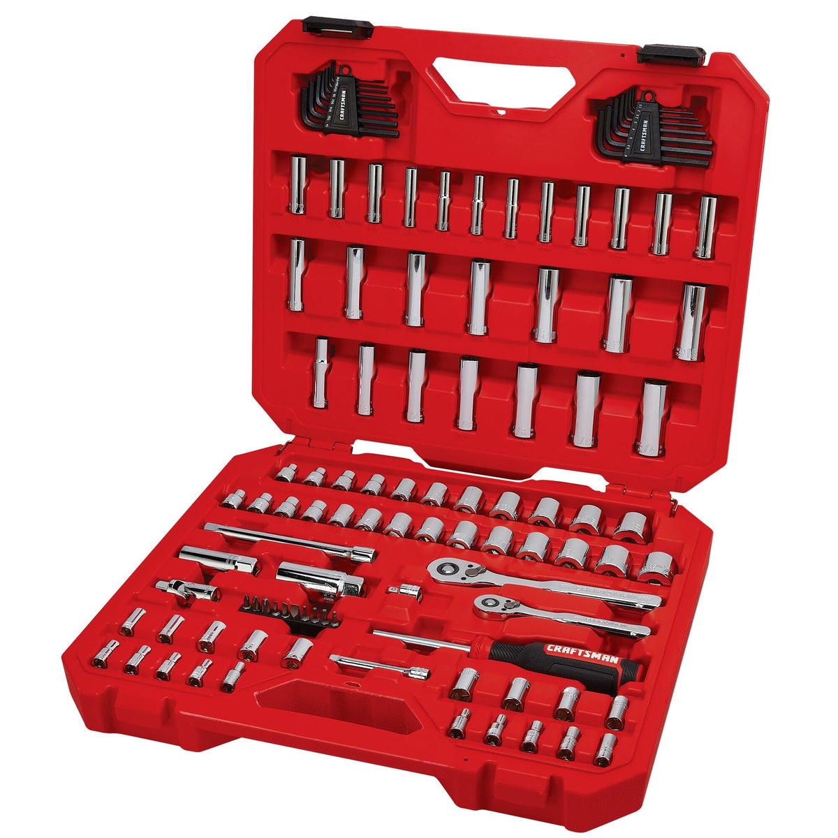 105 Pcs Standard and Metric Mechanics Tool Set with Case H3812