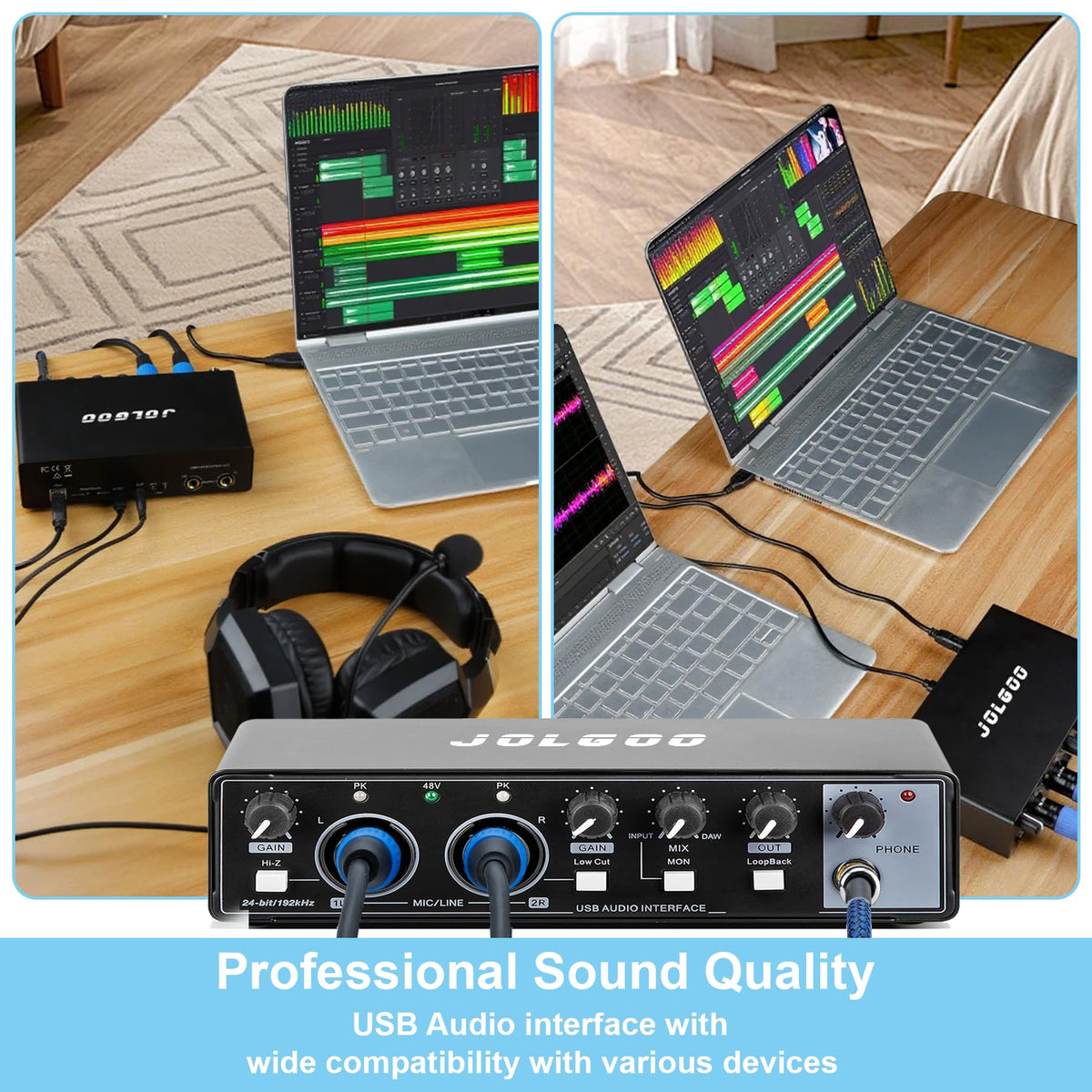 2x2 USB Audio Interface, 24-Bit/192kHz B9614