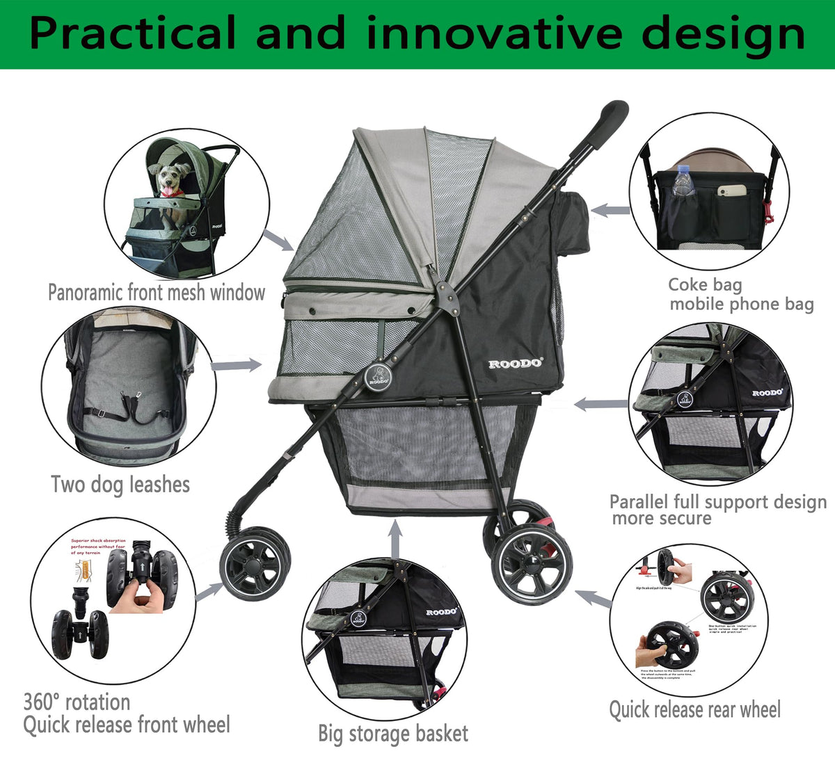 3 Wheel Pet Stroller I73971