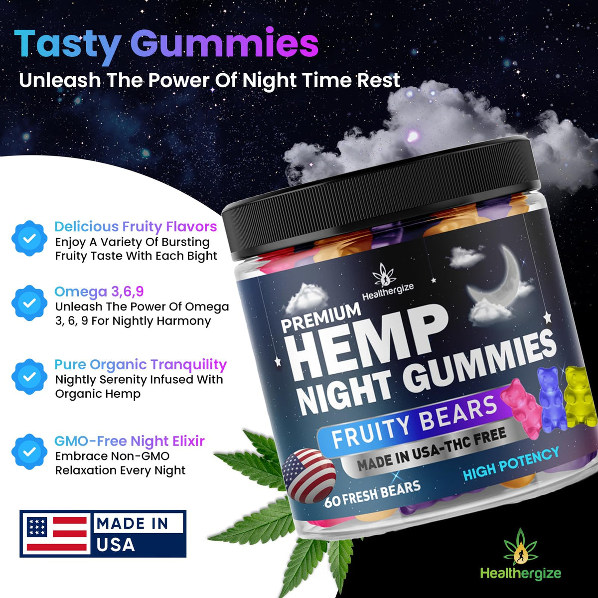 Hemp Gummies 60 Count R87997