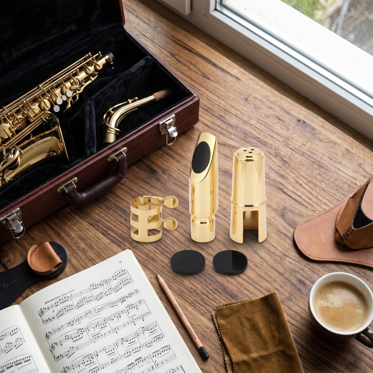Metal Brass Saxophone Mouthpiece Q1283