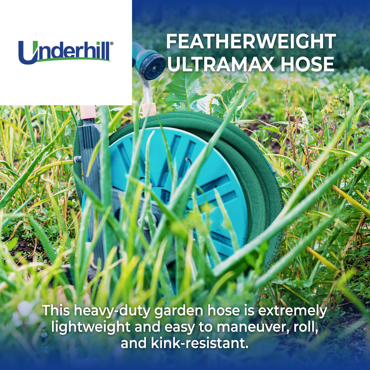 Heavy-Duty 3/4 Inch x 100 ft Green Garden Hose G2499