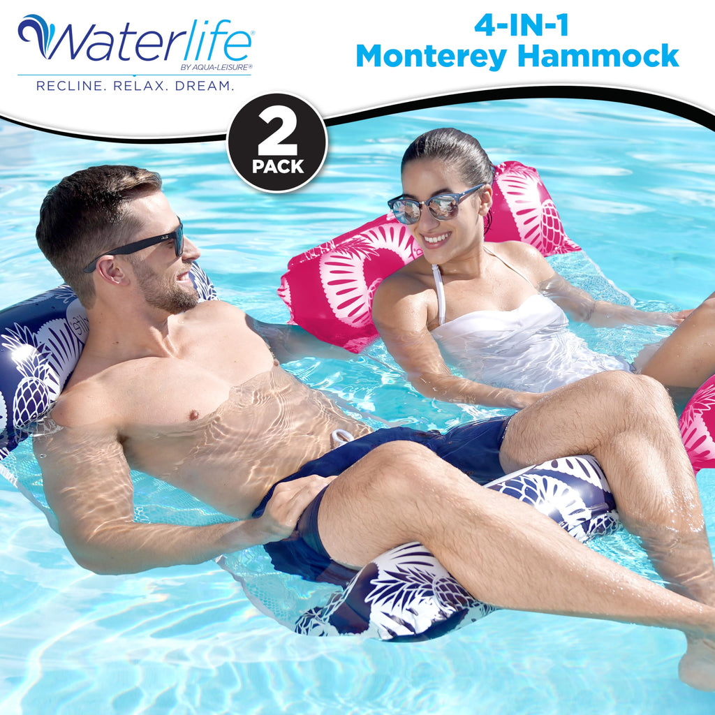 4-in-1 Inflatable Pool Hammock 4-Pack W56046