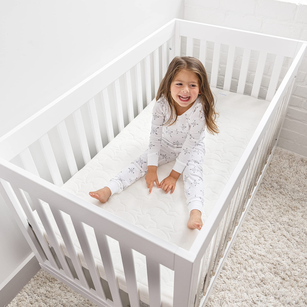 100% Breathable Dual Sided 2-Stage Crib & Toddler Mattress A787474