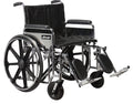 Black 22 Inch Bariatric Wheelchair P379