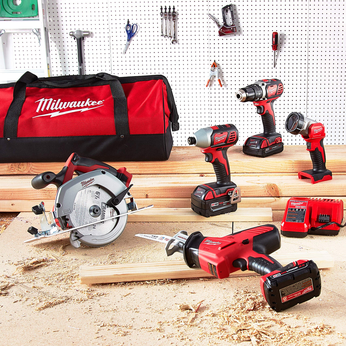 18 Volt Lithium-Ion Cordless Combo Kit 5 Tool C17686